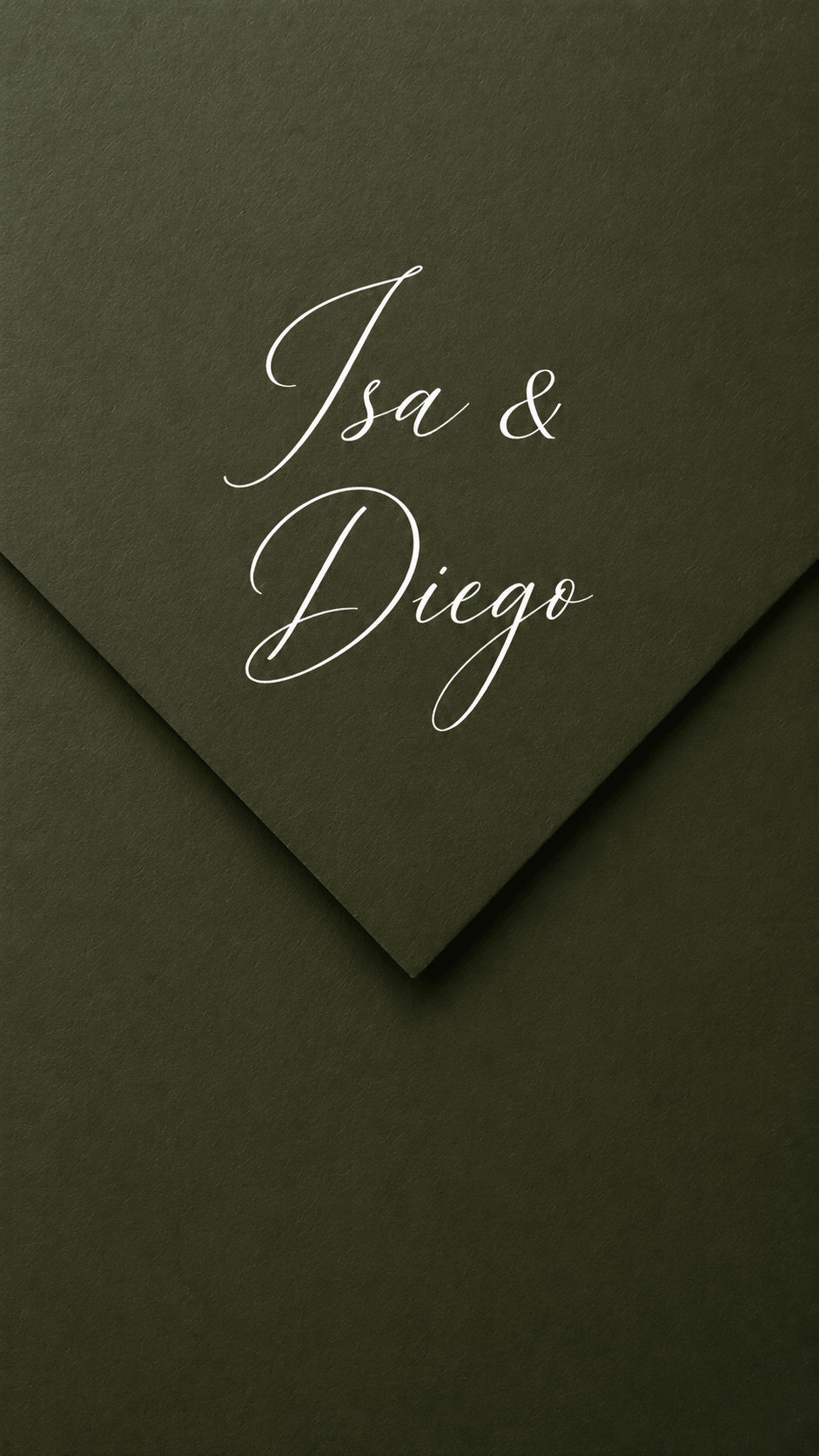 Sobre de la invitación de Isa y Diego